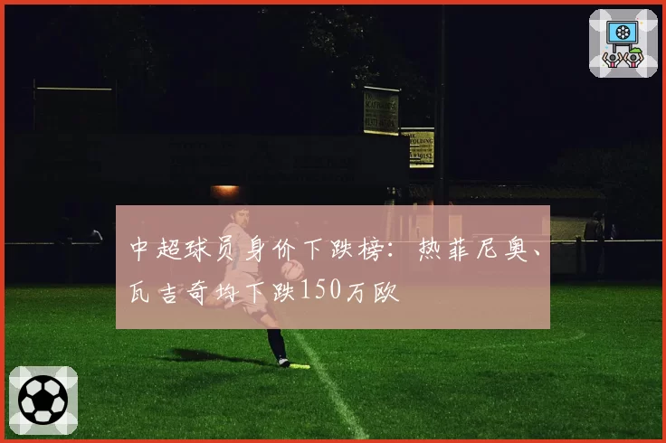 中超球员身价下跌榜：热菲尼奥、瓦吉奇均下跌150万欧